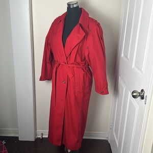 Pizazz Vintage Slouchy Utility Outerwear Trench Coat Jacket Size Large